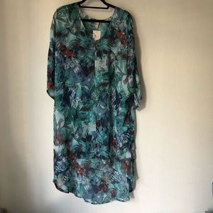 Smash+Tess Sheer Sleepwear/Bathing Suit Cover M/L